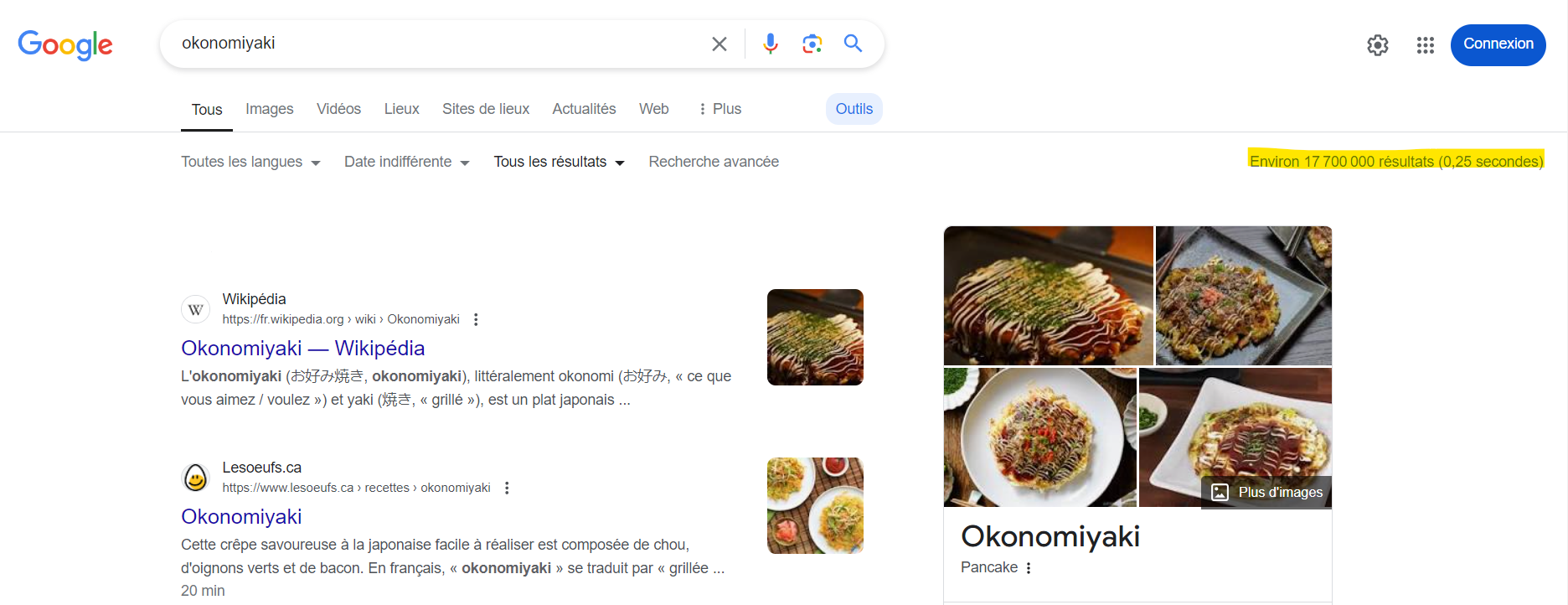 Résultats de recherche Google okonomiyaki | Digital Conception